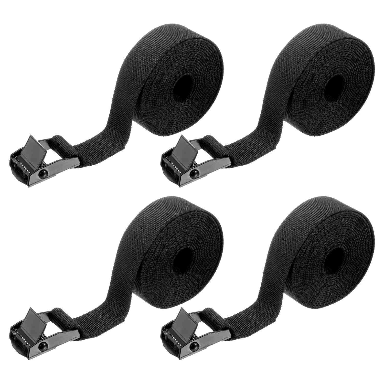 Kit 4 Tiras de Amarração Harfington 2m x 2.5cm - Segurança 250kg para Cargas e Bagagens