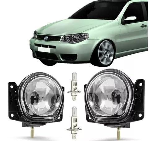 Par de Faróis de Milha Palio G3 (2007-2010) com Lâmpada H1 - Iluminação Potente e Segurança
