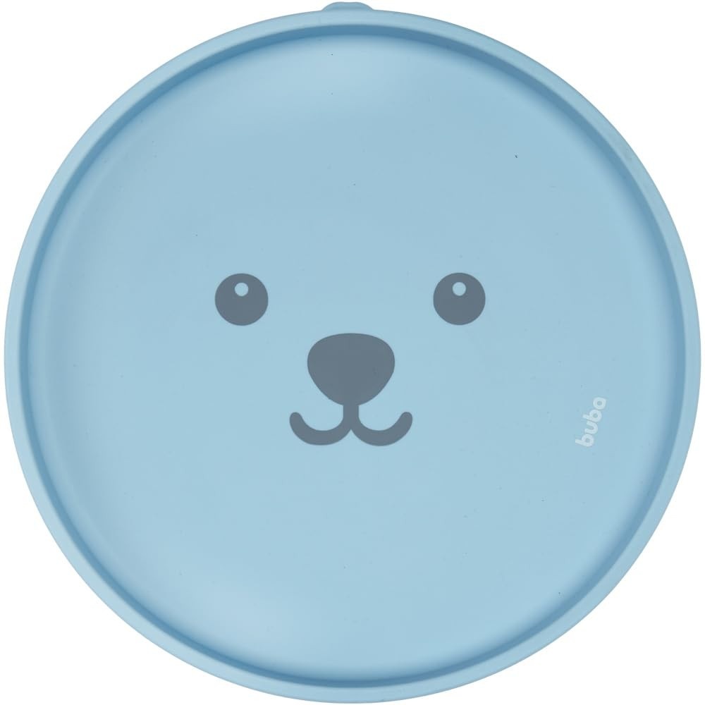 Pratinho em Silicone com Ventosa Gumy Azul - Seguro, Higiênico e Versátil para Bebês