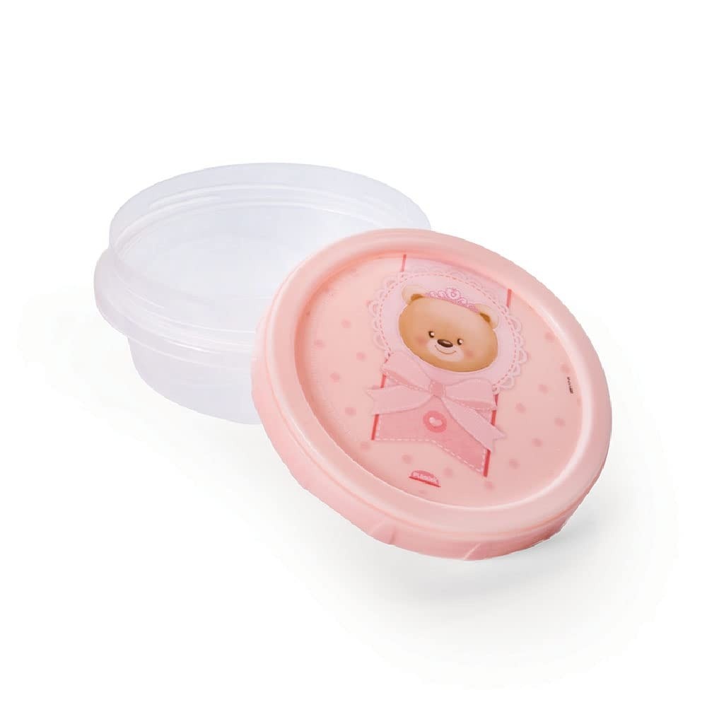 Pote Ursa Rosa 390ml - Plasútil 008219-1825 | Armazenamento Seguro e Elegante