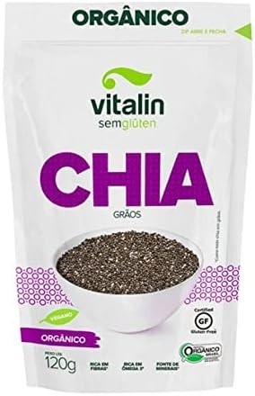 Vitalin Chia Grãos Orgânica Sem Glúten 120G