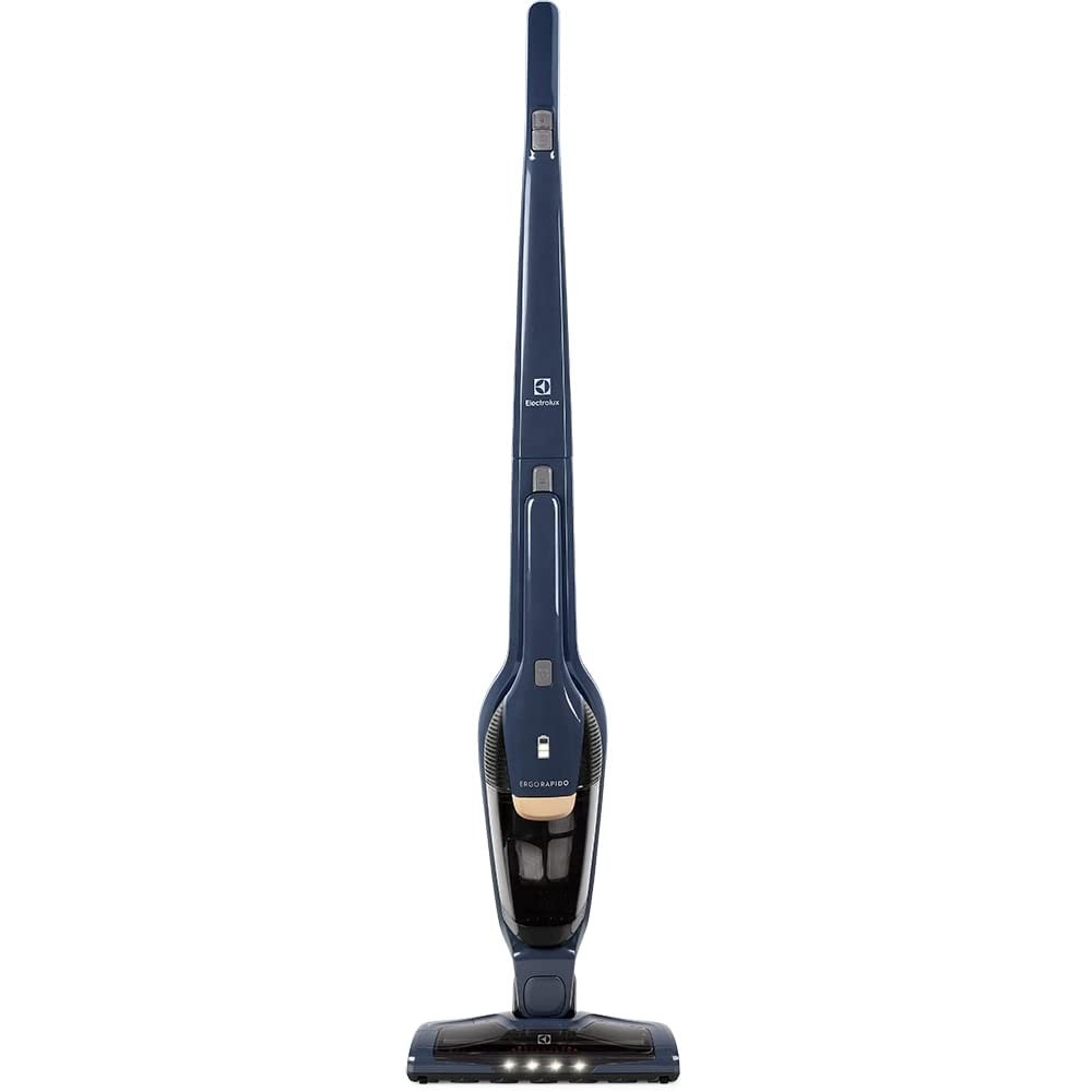 Aspirador de Pó Vertical Sem Fio Electrolux ErgoRápido 2 em 1 com Luz LED - Até 35 Minutos de Autonomia (Azul ERG25N)