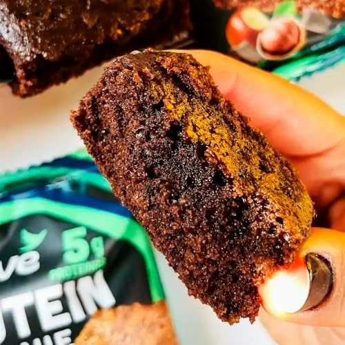 Caixa de Brownies Proteicos Chocolate com Avelã Sem Açúcar Sem Glúten Sem Leite Belive