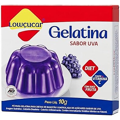 Gelatina Zero Uva Lowcucar: Sabor Delicioso e Sem Açúcar