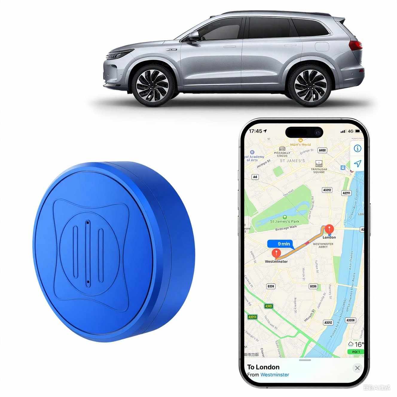 Mini Rastreador GPS Veicular GF10-H5: Localização em Tempo Real Sem Mensalidade e Sem Assinatura