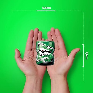 Trident XSenses Spearmint: Frescor Sem Açúcar (6 Garrafas)