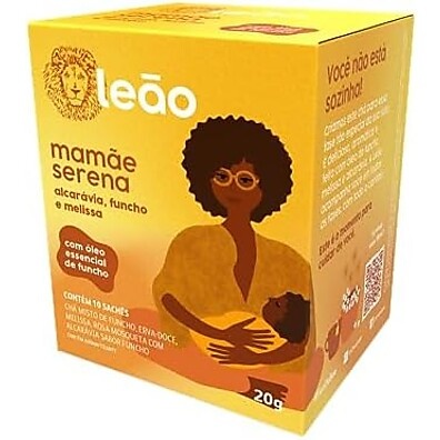 Leão Mamãe Serena: Alívio Natural com Alcarávia e Melissa