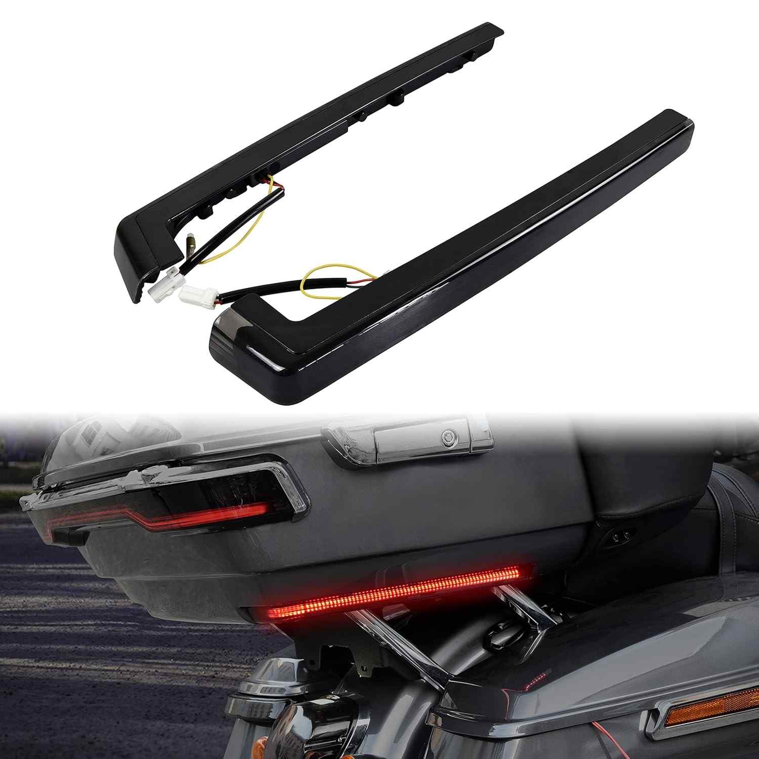 Kit Luz LED Marcador Lateral Fumê com Seta para Harley Davidson Touring 2006-2024