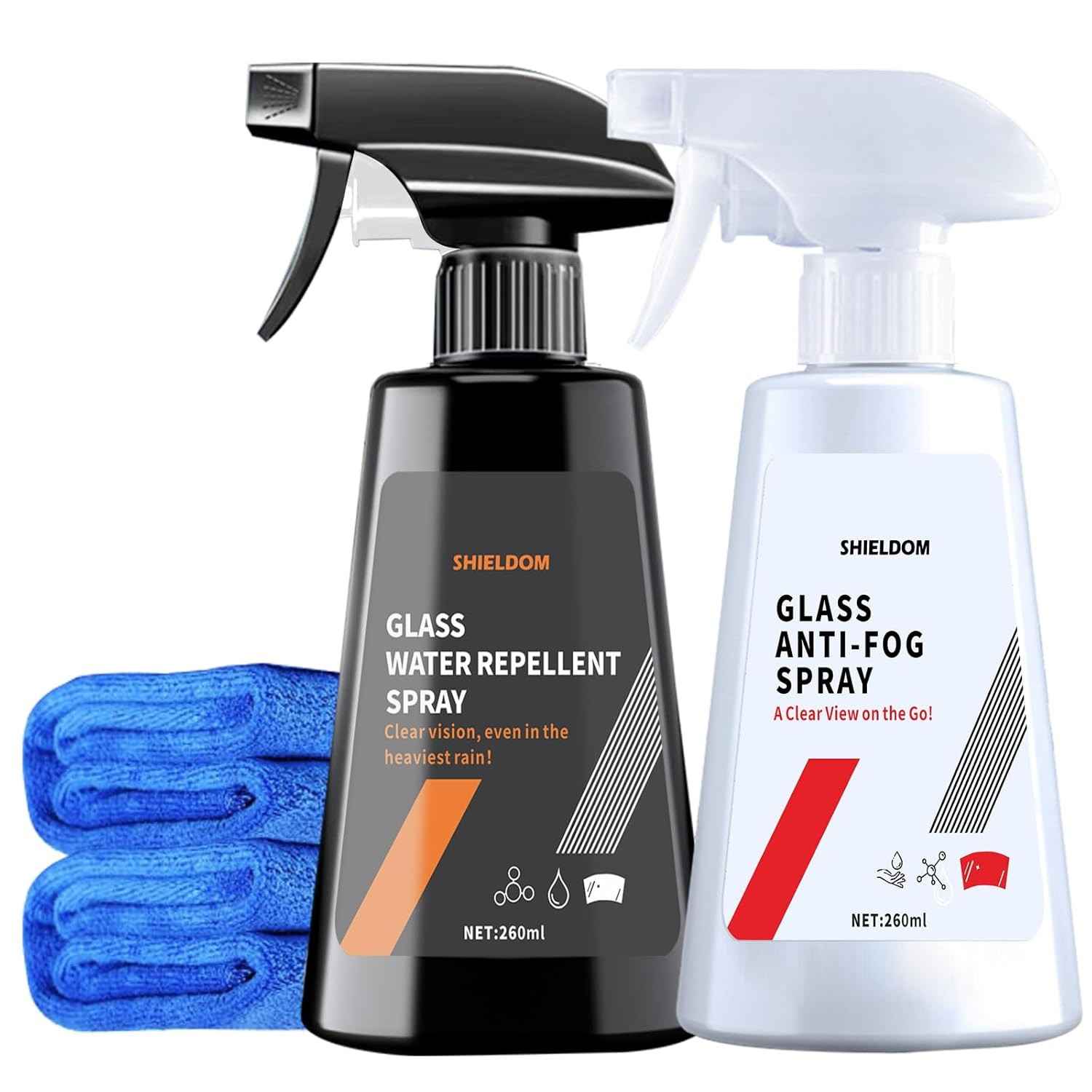 SHIELDOM Spray Anti-Neblina e Repelente de Chuva: Visibilidade Cristalina para Seu Carro e Mais!