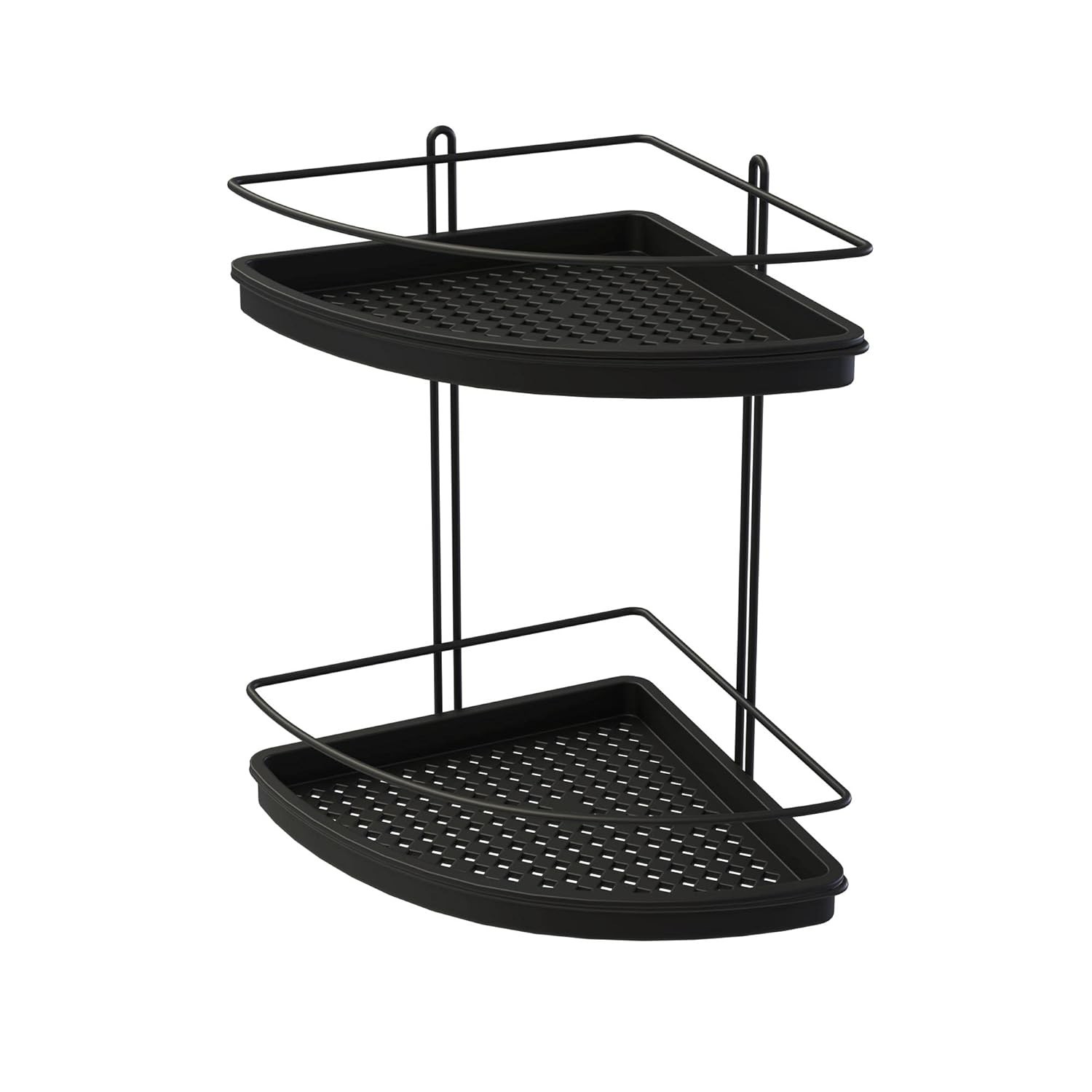 Porta Shampoo Duplo de Canto Preto Stolf - Organize seu Banheiro com Estilo