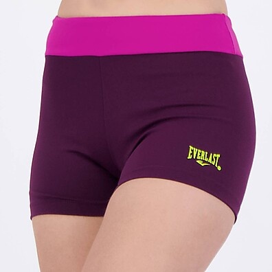 Shorts Everlast Ever Cross Feminino Roxo – Treino com Estilo