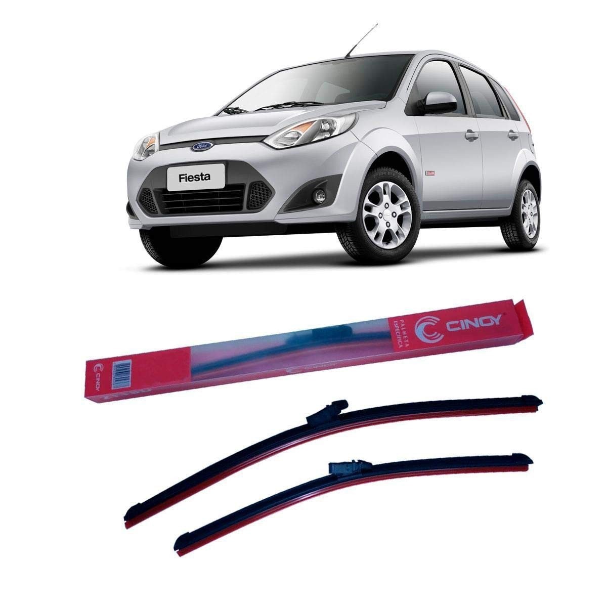 Kit Palhetas Limpador Parabrisa 21" e 16" Flex Silicone - Montanna, Agile, Fiesta, C3, Grand Siena