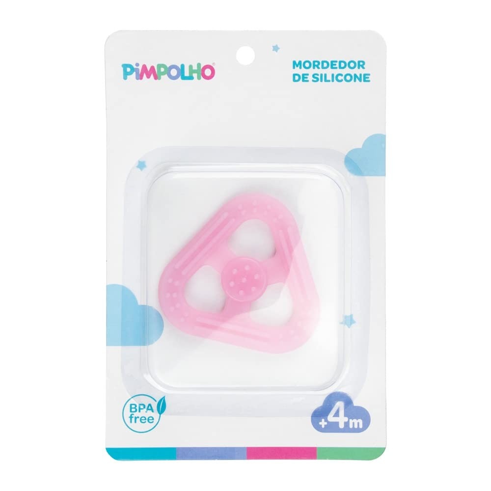 Mordedor de Silicone Triângulo Premium - Design Ergonômico e Seguro para Bebês