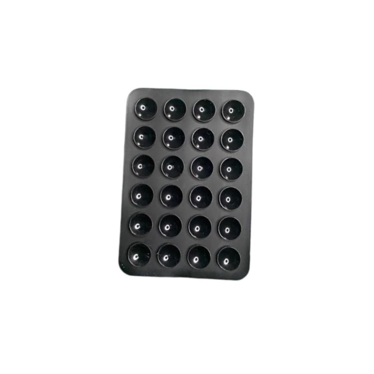 Suporte de Silicone com Ventosas para Celular: Fixação Poderosa em Espelhos e Superfícies Lisas - Preto
