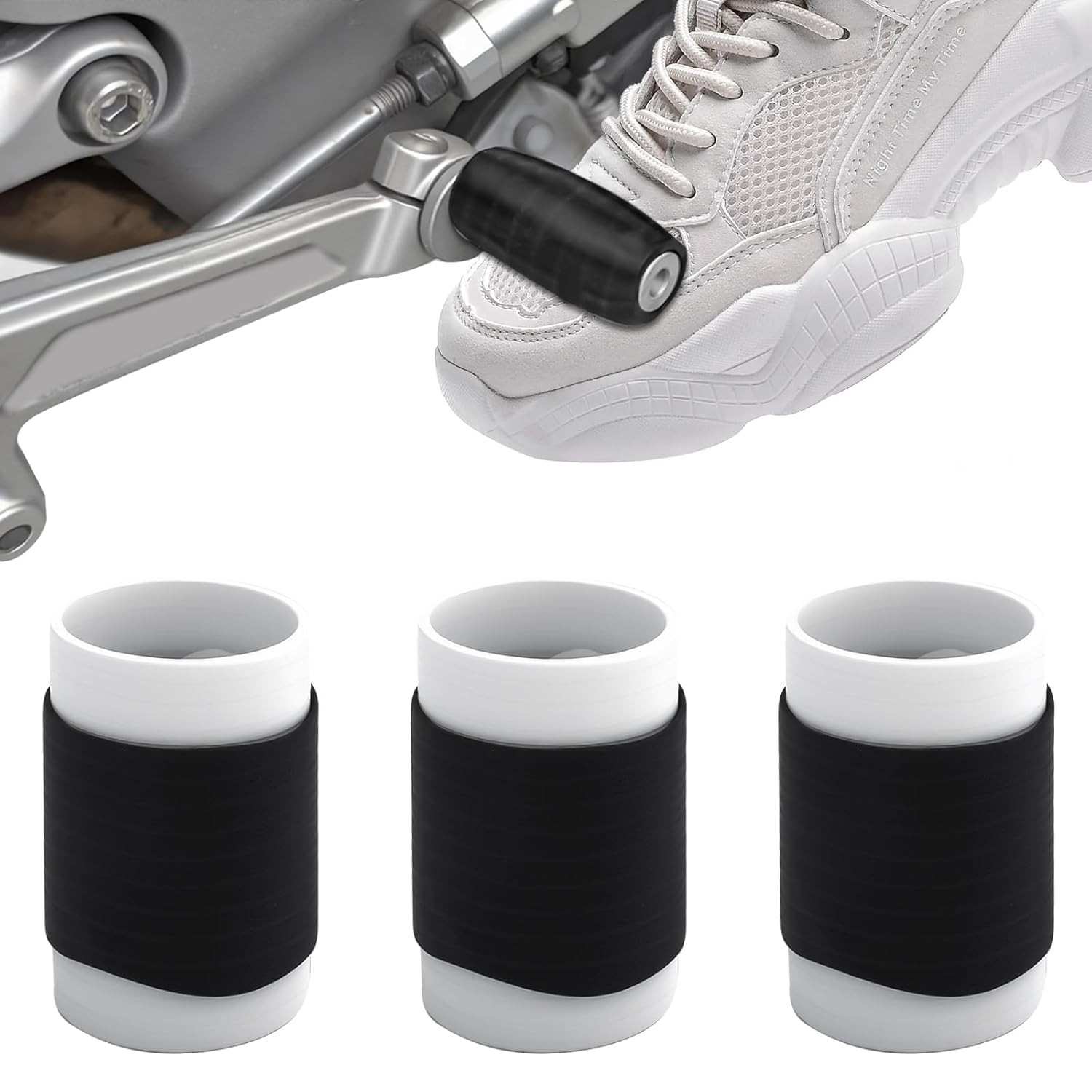 Protetor de Sapato para Câmbio de Moto: 3 Capas de Silicone Universais e Resistentes