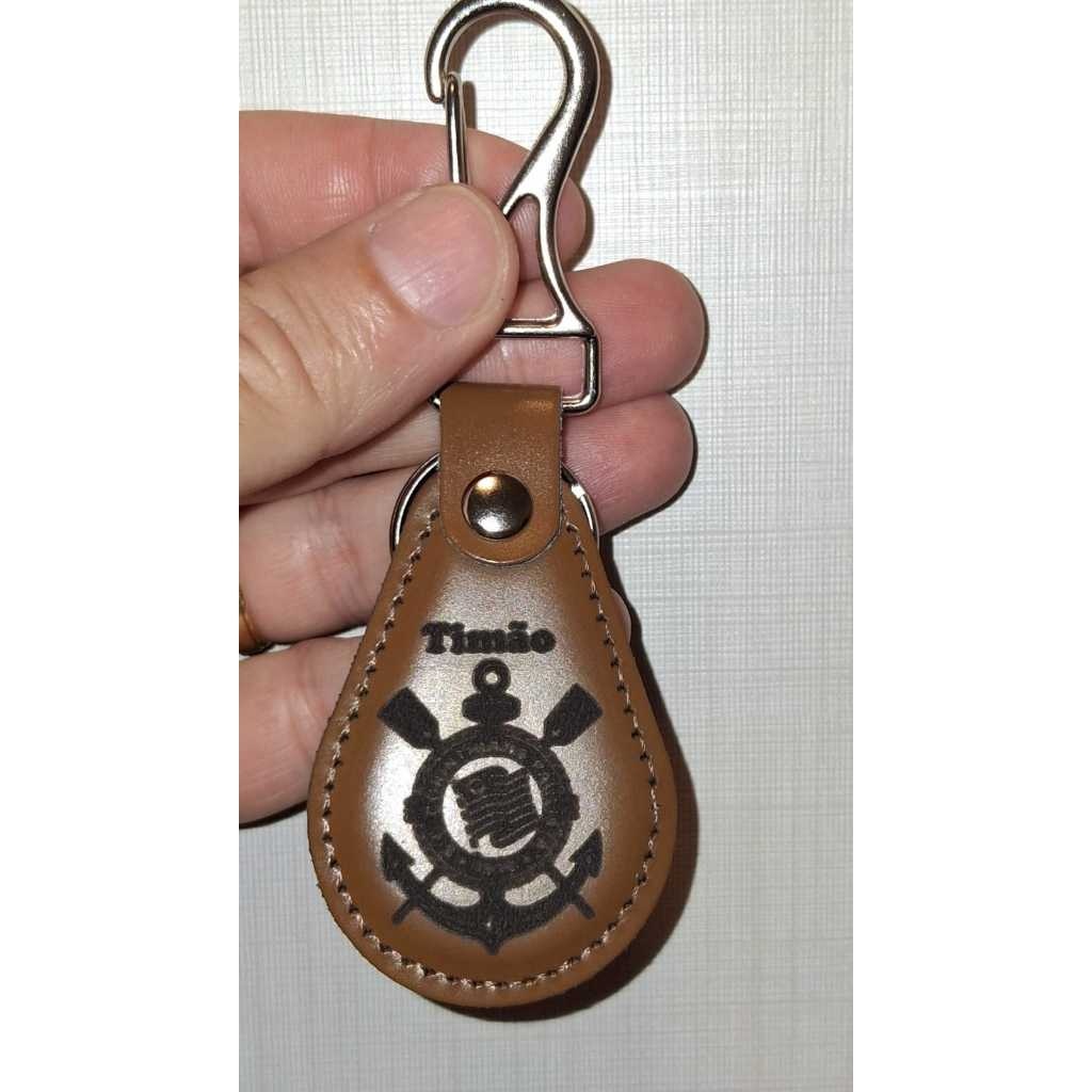 Chaveiro do Corinthians de Couro Sintético