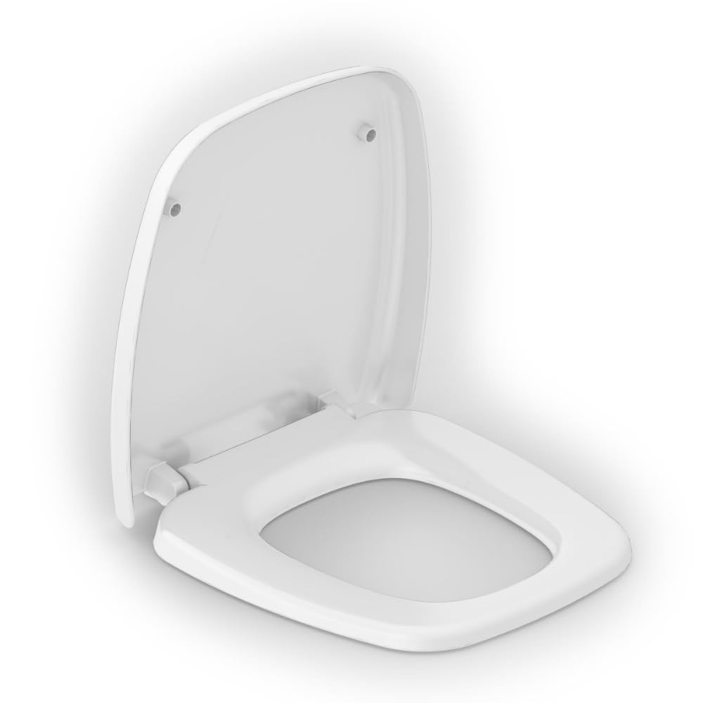 Assento Sanitário Fit Plus Soft Close com Sistema Antibacteriano – Polipropileno Premium Branco