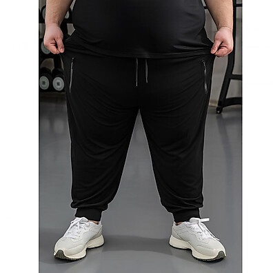 Calça Masculina Esportiva Slim Tactel para Treino Plus Size