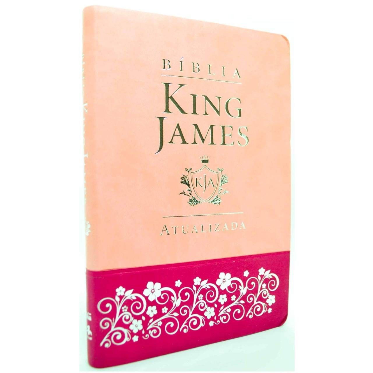 Bíblia King James Atualizada Slim Rosa | Edição Clássica e Essencial