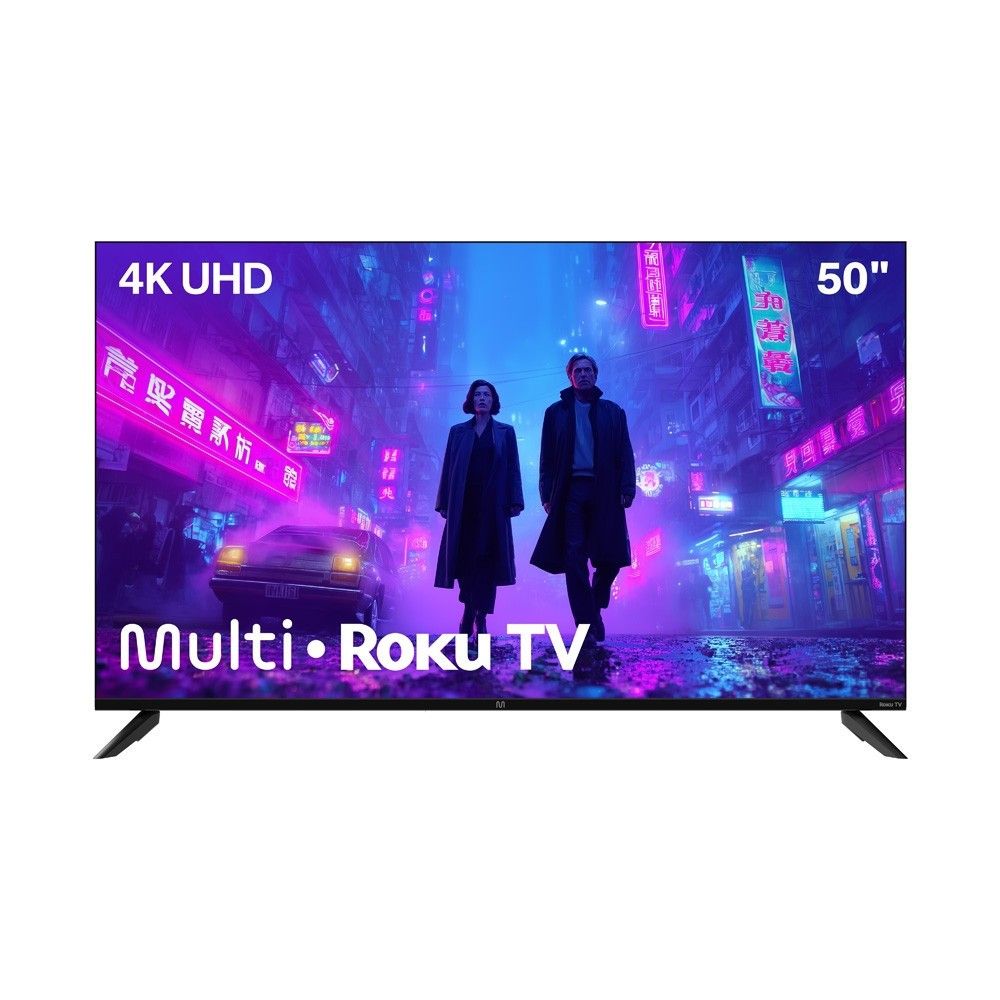 Smart TV 4K 50" Multi: Imersão e Roku!