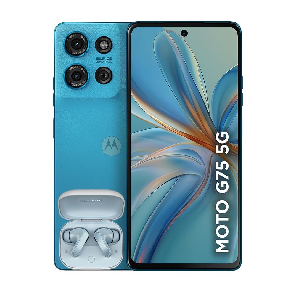 Smartphone Motorola Moto G75 5G: Potência, Câmera Sony 50MP e Design Exclusivo Azul Vegan Leather