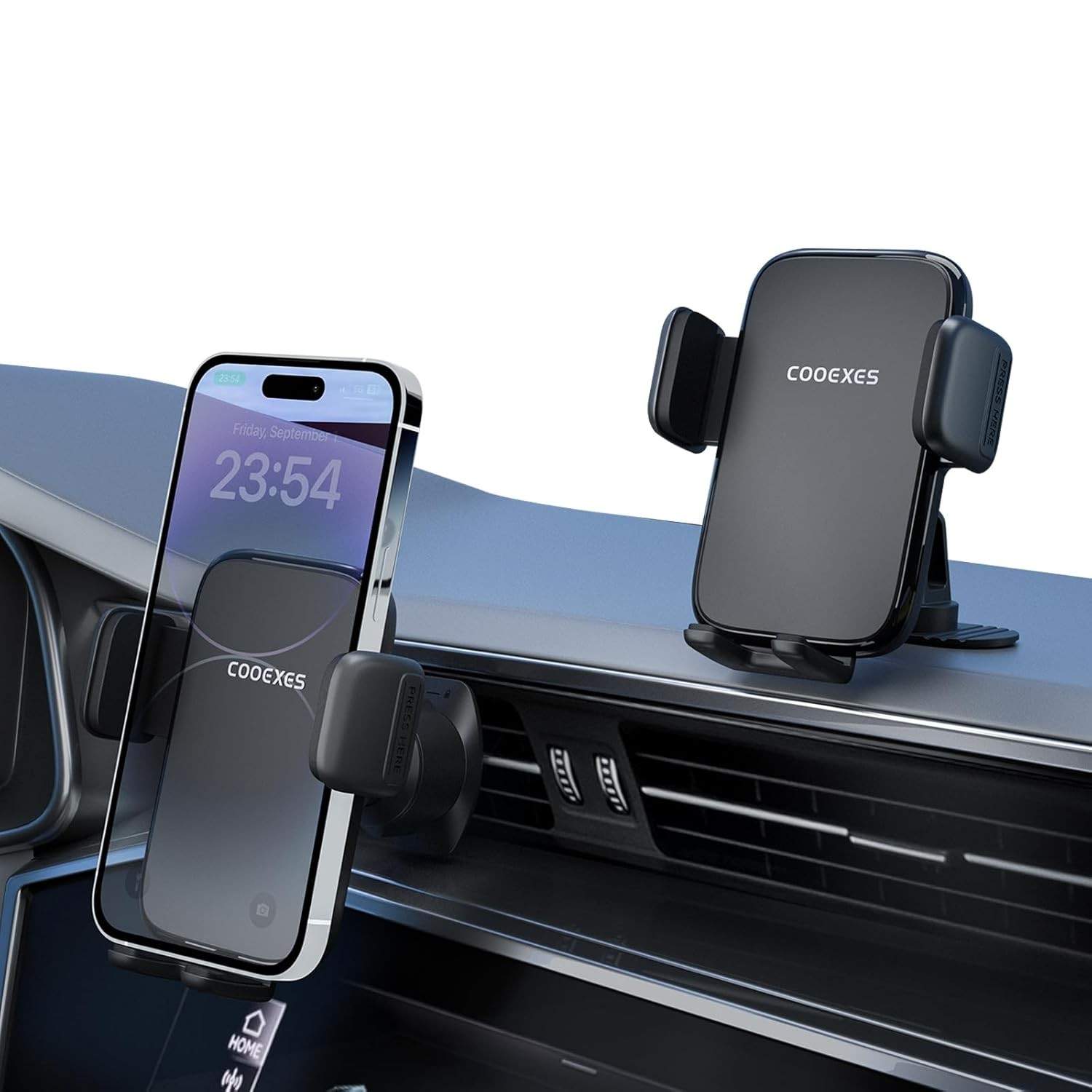Suporte de Carro COOEXES 360°: Segurança e Liberdade para seu Smartphone (4-6.9")