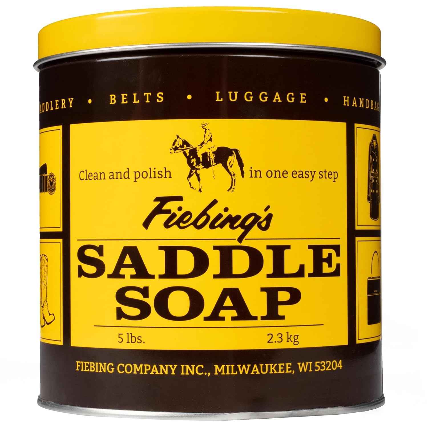 Fiebing's Saddle Soap: Limpeza e Conservação Premium para Couro Macio
