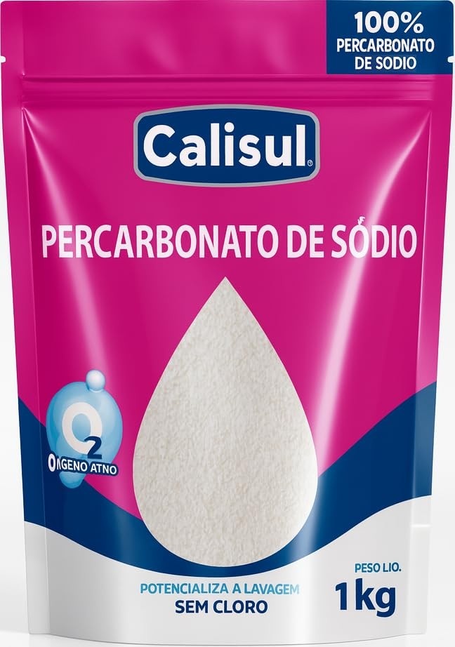 Percarbonato de Sódio 1kg - Puro e Sem Cloro | Tira Manchas e Limpeza Profunda com Oxigênio Ativo