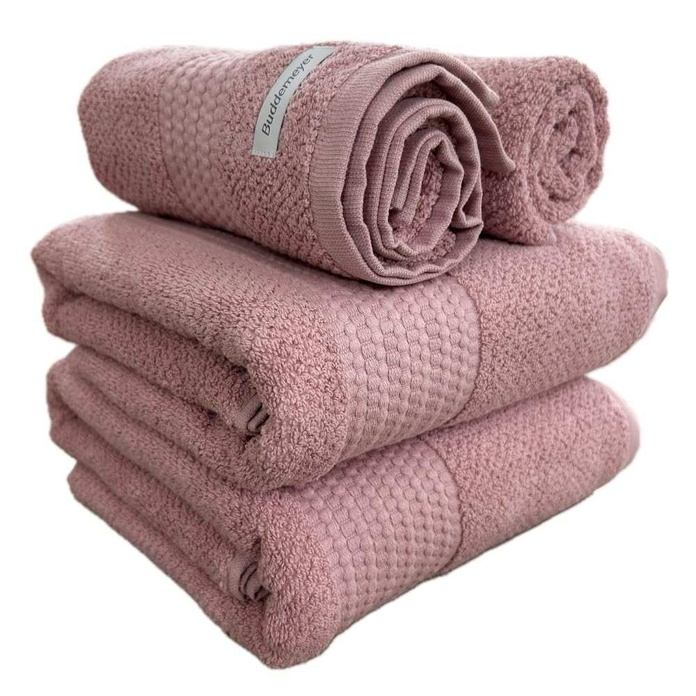 Toalhas de Banho Gigantes Buddemeyer 100% Algodão Extra Soft - Kit 4 Peças com Alta Absorção