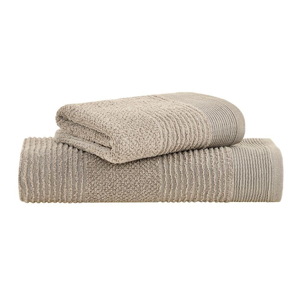 Jogo de Toalhas Maya Extra Soft Banho Kaki 2 Peças - Buddemeyer