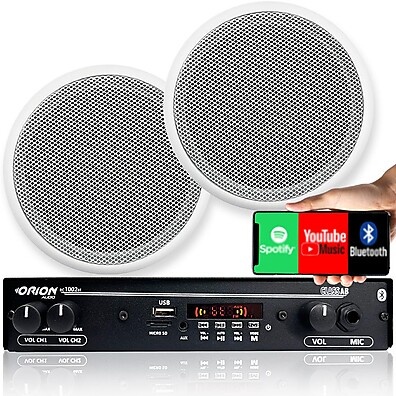 Som Ambiente no Teto com Bluetooth – Kit Completo