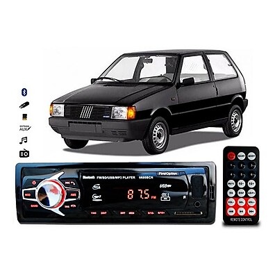 Som Automotivo Fiat Uno: MP3, Bluetooth e Rádio