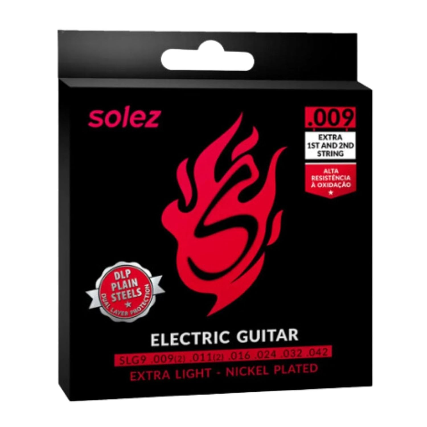 Encordoamento Guitarra DLP Solez SLG9 0.09: Som Brilhante e Durabilidade para Seu Instrumento
