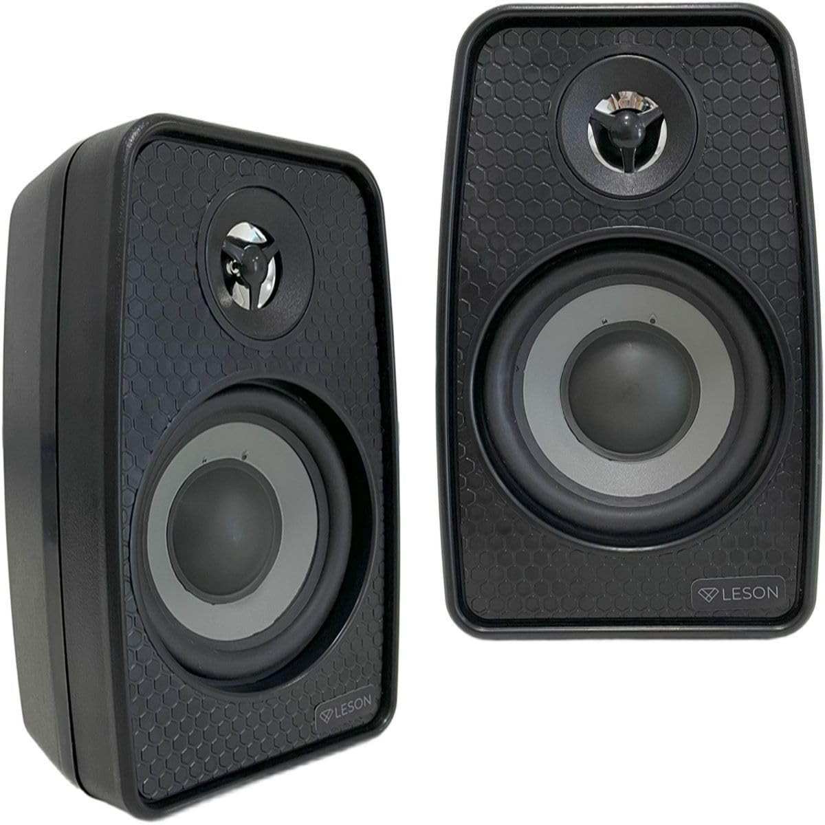 Par de Caixas de Som Ambiente Leson 70W RMS 4" - Som Imersivo e Elegante para Seu Espaço