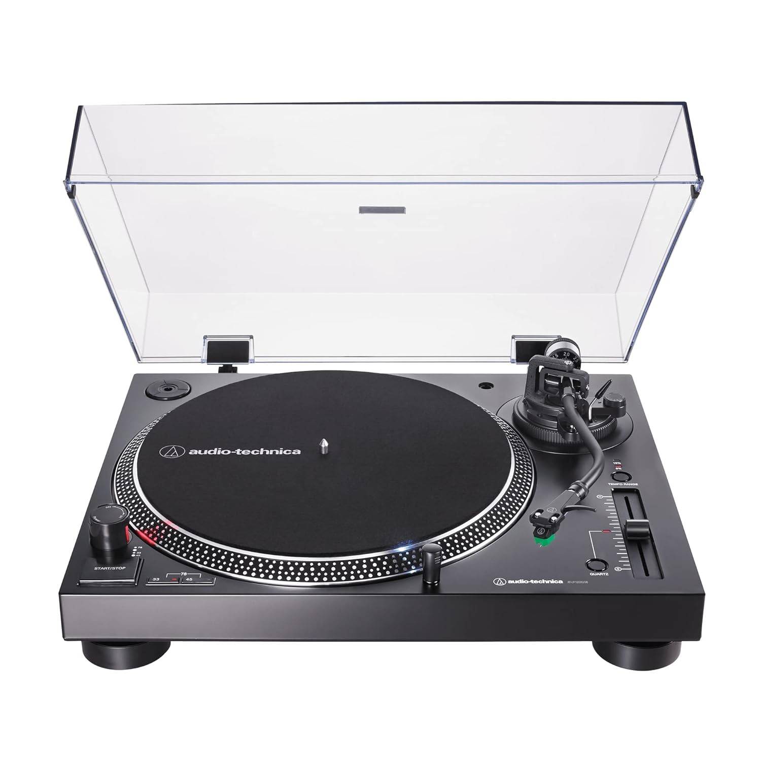 Toca Discos Audio-Technica AT-LP120XUSB-BK: Som Analógico e Digital com USB - Preto Bivolt