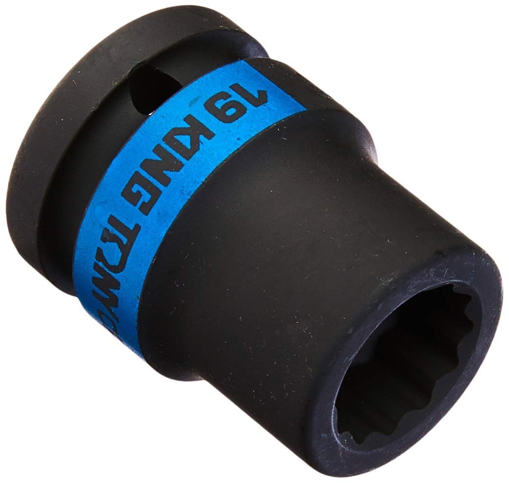 Soquete de Impacto Estriado 3/4" King Tony BR 19mm: Potência e Durabilidade para suas Tarefas Pesadas