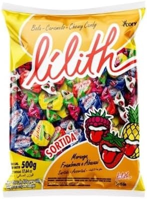 Bala Mastigável Sortida Lilith 500g - Cory