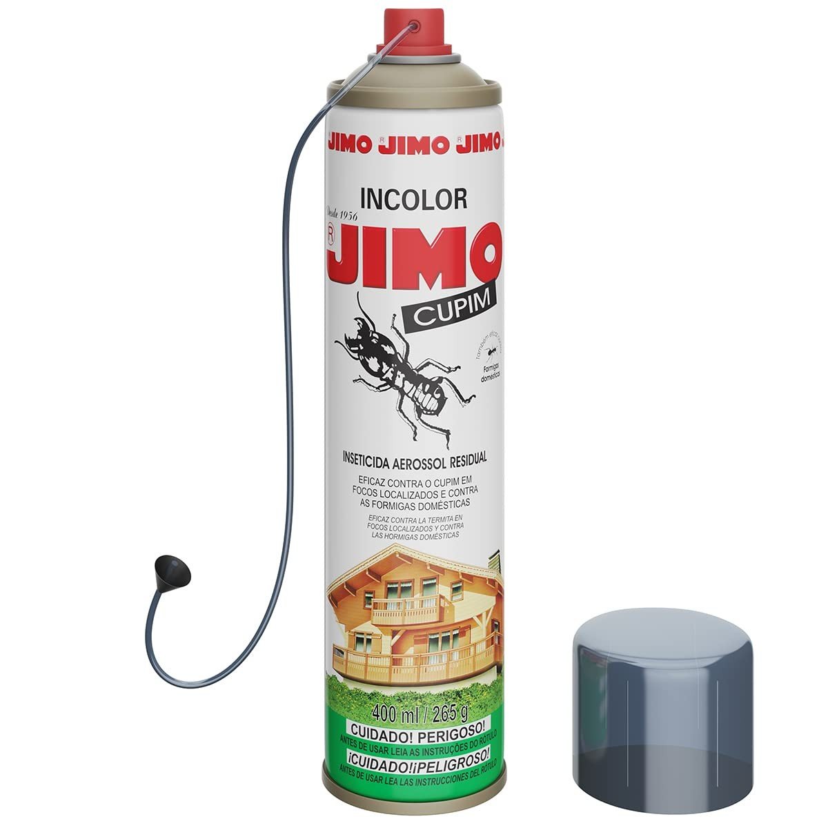 Dedetizador Jimo Anti Cupim Spray Incolor 400ml - Proteção Total Contra Cupins