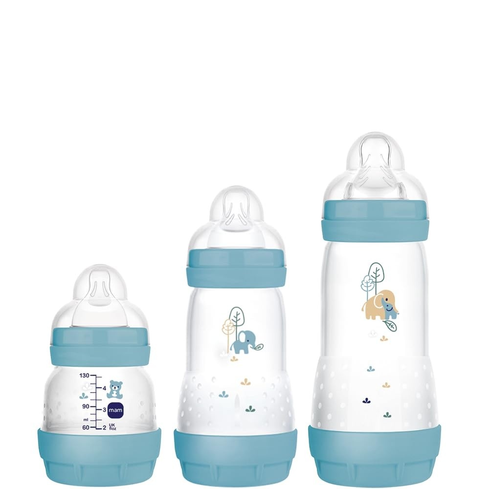 Mamadeira MAM Easy Start Trio - Kit com 3 Mamadeiras Anticólicas e Autoesterilizáveis