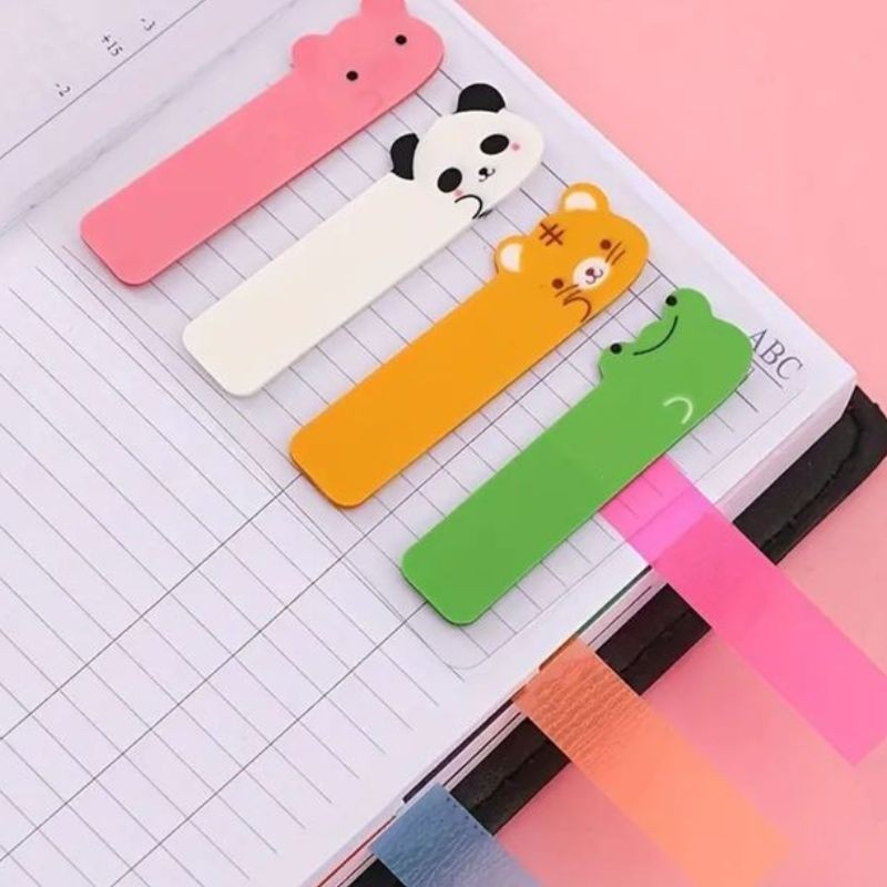 Sticky Notes Plásticos com Bichinhos – Marcadores de Página Adoráveis