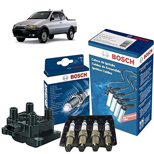 Kit Vela e Cabo de Bobina Bosch para Fiat Strada G2 1.4 8V Fire (2006+) - Desempenho e Confiabilidade