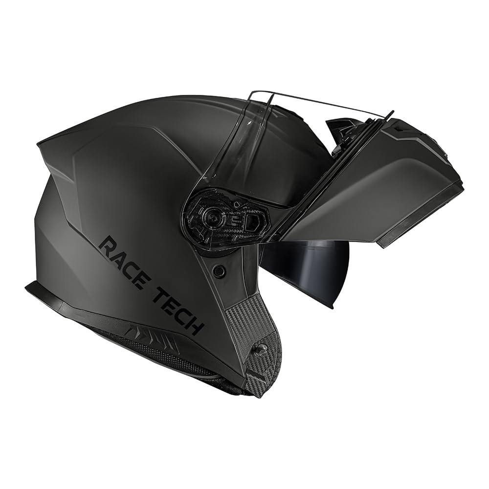 Capacete Robocop Race Tech Signal Titanium Fosco: Segurança e Estilo para Sua Aventura!