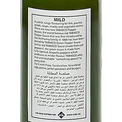 Tabasco Molho De Pimenta Jalapeño Suave Frasco 60Ml