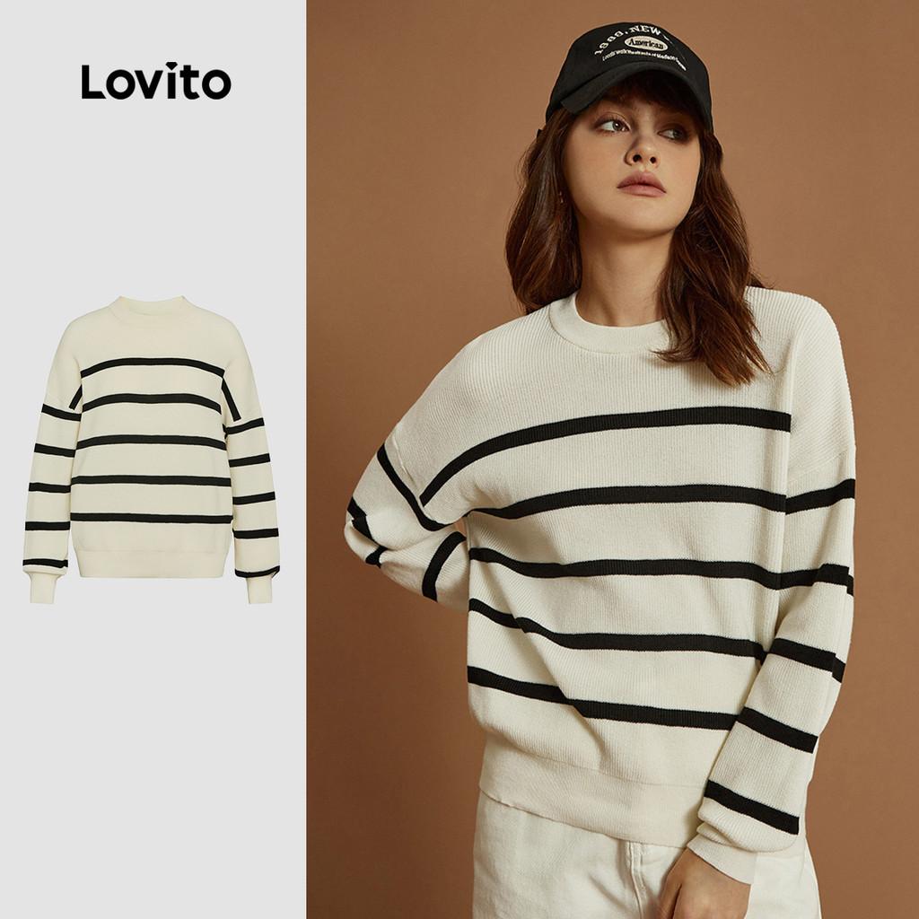 Suéter Listrado Lovito: Conforto e Estilo!
