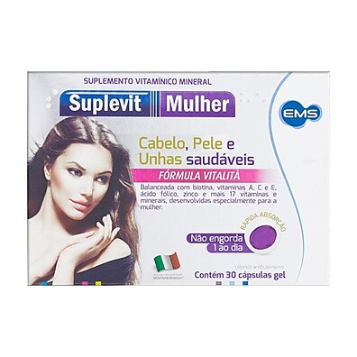 Suplevit Mulher: Energia e Imunidade em 30 Cápsulas