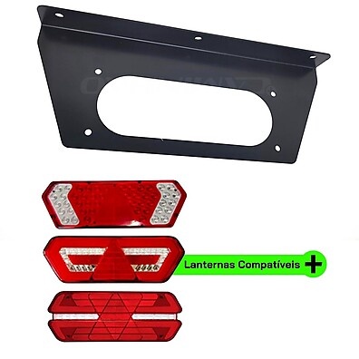 Suporte Lanterna Traseira Guerra LED Universal – Resistente e Fácil de Instalar