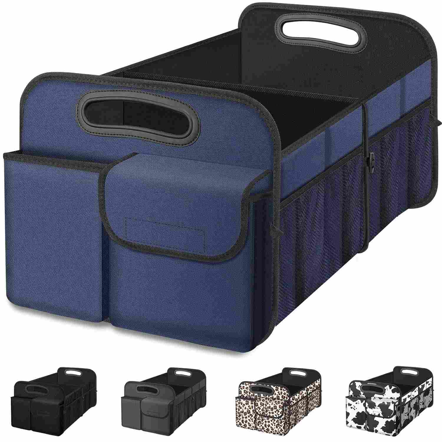 Organizador de Porta-Malas Femuar Grande Capacidade Dobrável e Impermeável - Azul | SUV, Jeep, Sedan