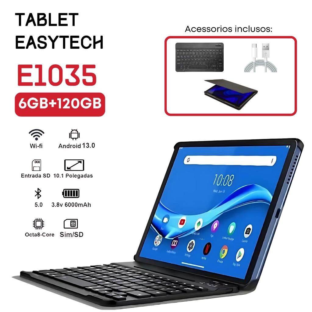 Tablet Easytech E1035: Estudo e Trabalho