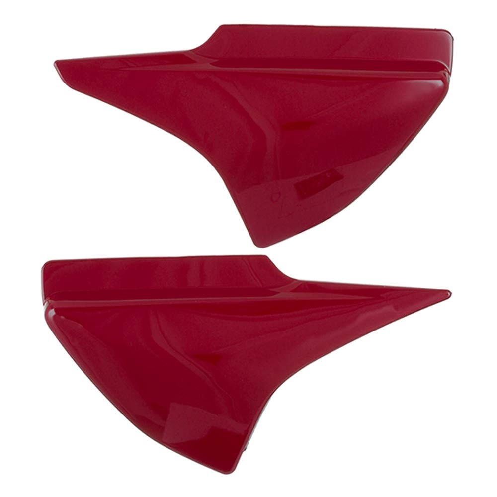 Tampas Laterais Pro Tork Vermelho Guarau para Honda Titan 150 2006-2008 e Job 2007 (Par)