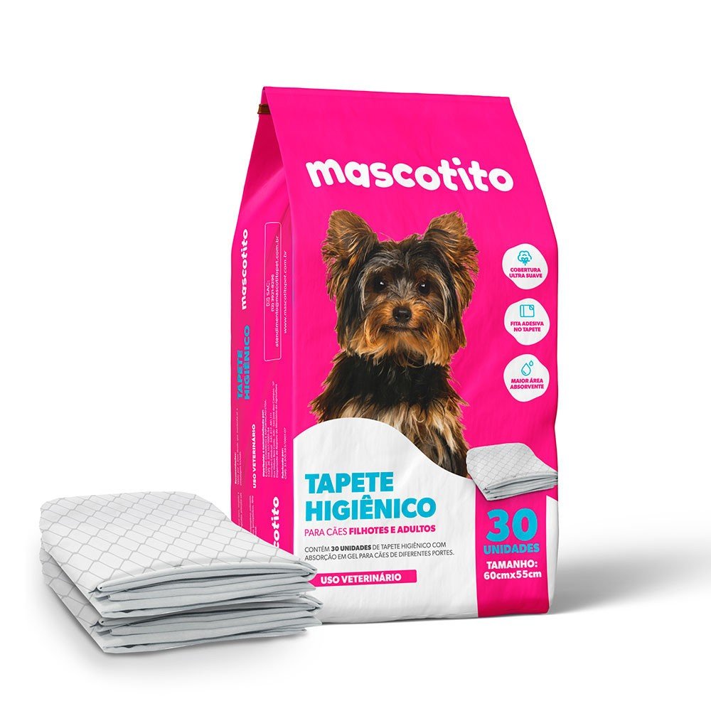 Tapete Higiênico Mascotito: 30 Unidades para Cães